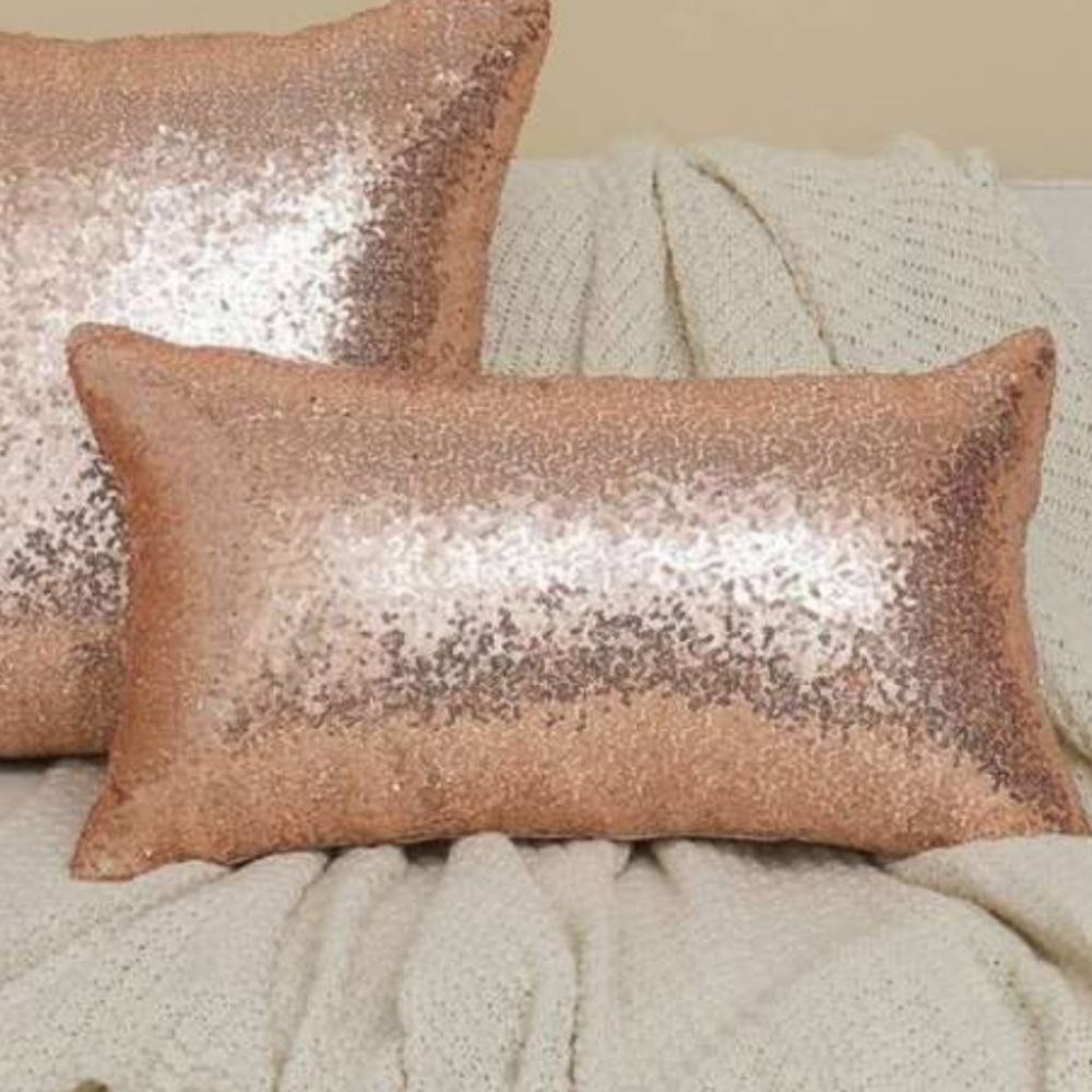 Rectangle sequin details pillowcase - Picture 2 of 4